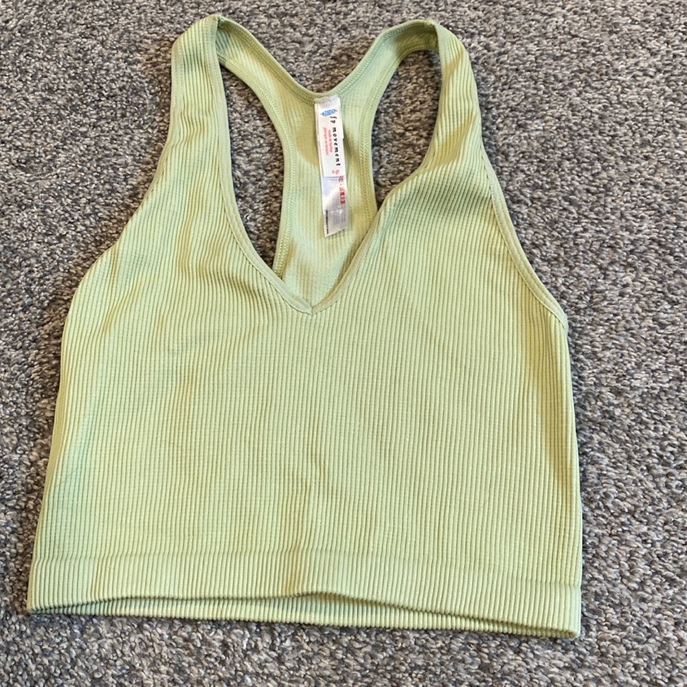 Free people movement green sports bra